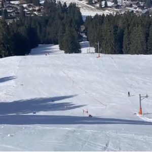 Les pistes de Cagne et Borbuintze en conditions hivernales